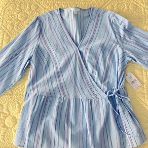 Linen look NWT faux wrap blouse bundle for deals